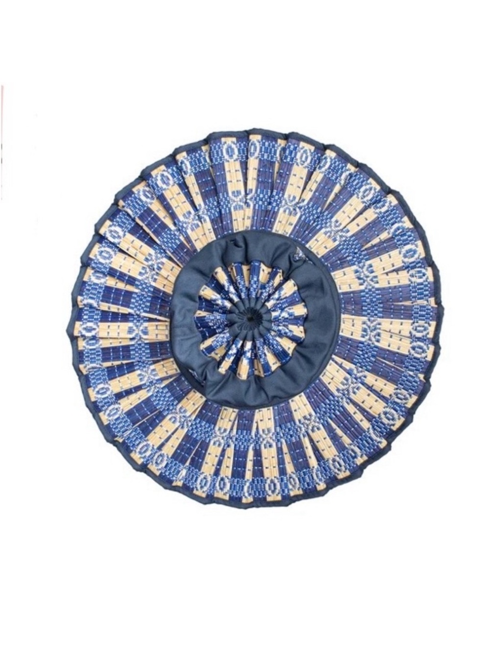 Lorna Murray Midi Capri Hat in Mediterranean Blue Size Medium